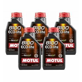 Motul 8100 ECO-LITE 0W20 - 5L - Fully Synthetic Engine Motor Oil (5 x 1L)