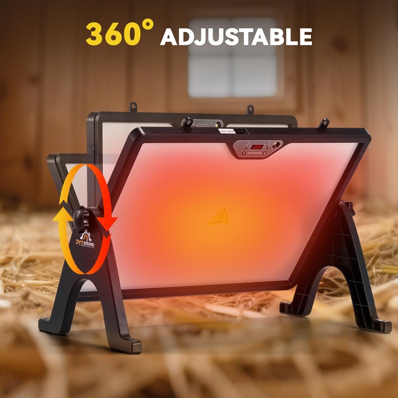 Proshine Chicken Coop Heater, 200W Chicken Heater with Remote Control,