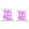 Life's All About Balance SUP Paddle Board Throw Pillow
