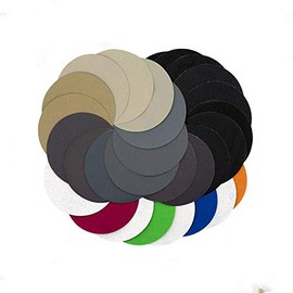 POWERTOOL Sanding Disc, 75mm 3 Inch Wet or Dry Sandpaper Backing Pads Hook and Loop Discs Sander Sheets Foam Buffering (10Pcs - 800#)