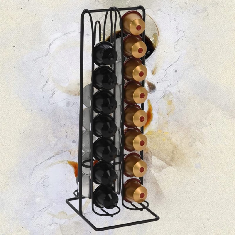 Coffee Capsules Holder Kitchen Organizer for 32 Nespresso Pods Capsules