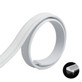 Self-Adhesive Flexible Trim Molding for Backsplash Tile Edge,Wall Trim for Corner Ceiling Floor Baseboard Countertop Frame Decor 98inch(White)