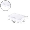 Leliafleury 10x7x2.4cm Transparent Plastic Organizer, 5Pcs Empty Mini Rectangular Storage