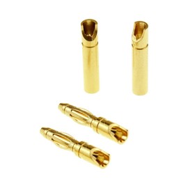 SoloGood 20 Pairs Amass 2.0mm Gold Plated Male and Female 2mm Bullet Banana Connectors Plugs for DIY RC Battery ESC Motor