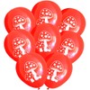 Mushroom Latex Party Balloons (16 pcs) by Nerdy Words (Red)