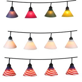 Olukai Designs LLC Off White Outdoor Light Bulb Covers – 24 Pack Colored LED Light's Covers Decorative for String Lights – Lite Shades for Patio, Backyard, Garden, Party Décor