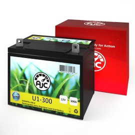 AJC Battery Compatible with Spirit Pro 14H Zero-Turn Radius - Rear Engine Rider U1 Lawn Mower and Tractor Battery