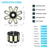 Garage Light 6 Pack - 240W 24000LM 6500K Garage Lights