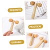 Healvian 2pcs Deep Tissue Massage Roller Wooden Handle Manual Face
