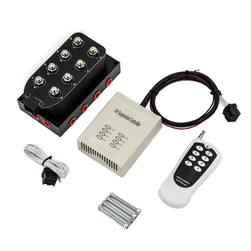 ZHSYMX 12v 8-valve Solenoid Valve Air Ride Suspension Manifold Valve