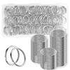 120 Pcs Keyring Rings Split Keyrings, 25mm Key Ring Hoops,