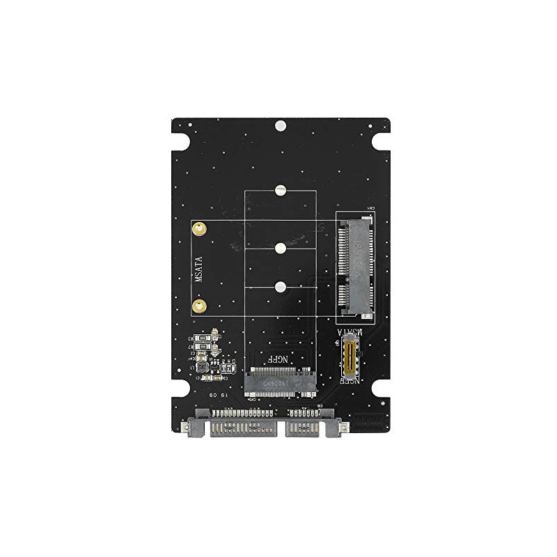 Adaptador NGFF a SATA, 2 en 1 Mini M.2 NGFF