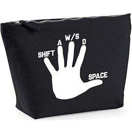 Hippowarehouse Gamer hand printed make up cosmetic wash bag 18x19x9cm