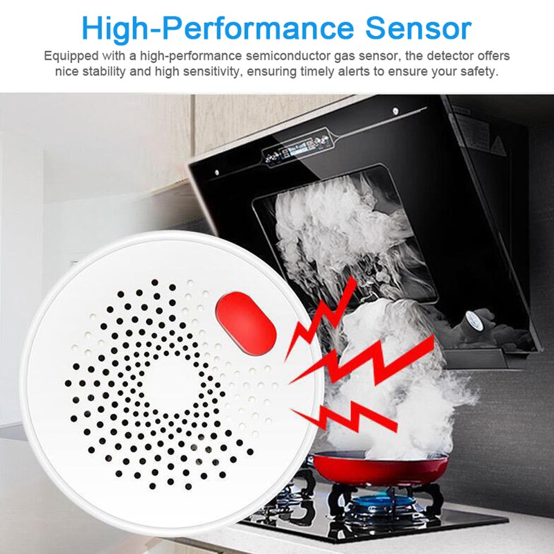 WiFi Gas Alarm Plug in Combustible Gas Detector for Tuya