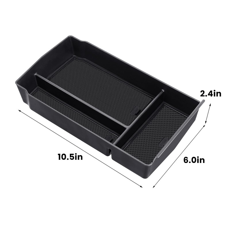 Drytuns Center Console Organizer Armrest Tray Insert Storage Box for