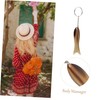 FOMIYES 3pcs Fish-shaped Guasha Board Keychain Design Smooth Scraping Massage