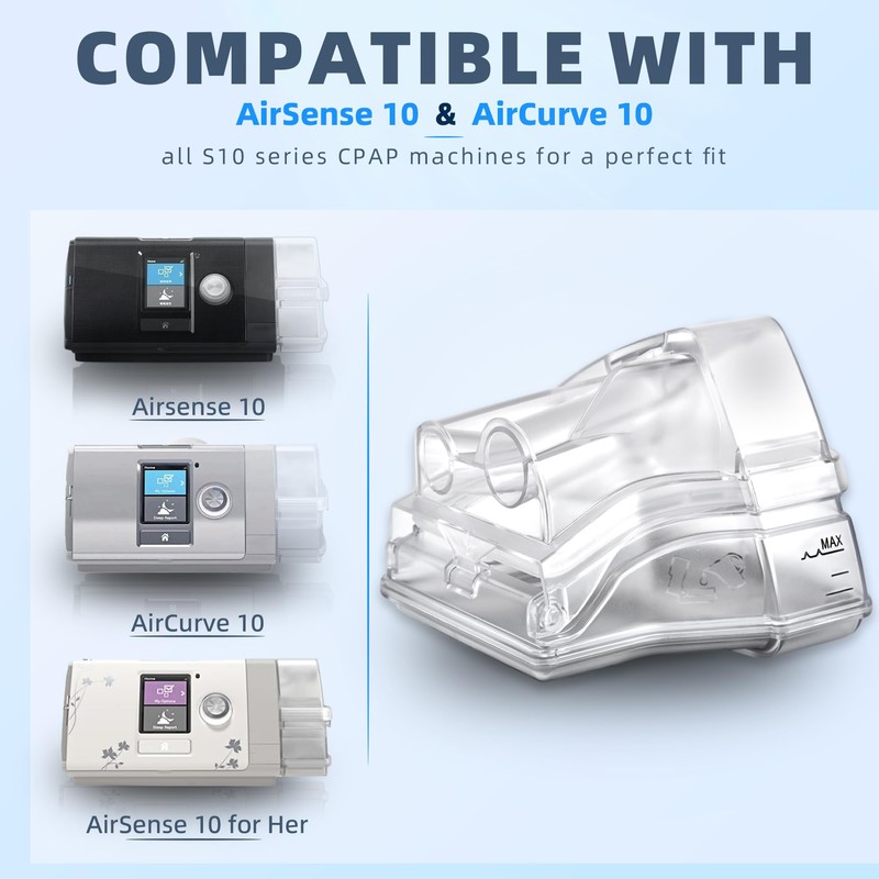 380ml Water Chamber for AirSense 10 & AirCurve 10, Leak-Proof
