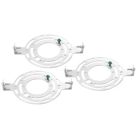 PATIKIL 145mm (5.71"") Universal Light Fixture Mounting Bracket Kit, 3set Light Crossbar Round Ceiling Plate for Wall Light, Close to Ceiling Light, Chandelier, Silver