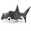 Shark Hat. Twinkling Silver Shark costumeHeadwear. Handmade Party Crazy Shark
