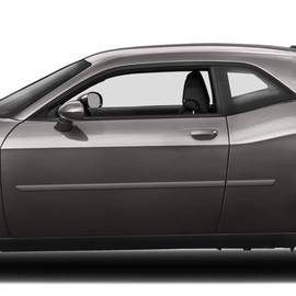 Dawn Enterprises FE-CHALL Finished End Body Side Molding Compatible with Dodge Challenger - Dark Titanium (DT)
