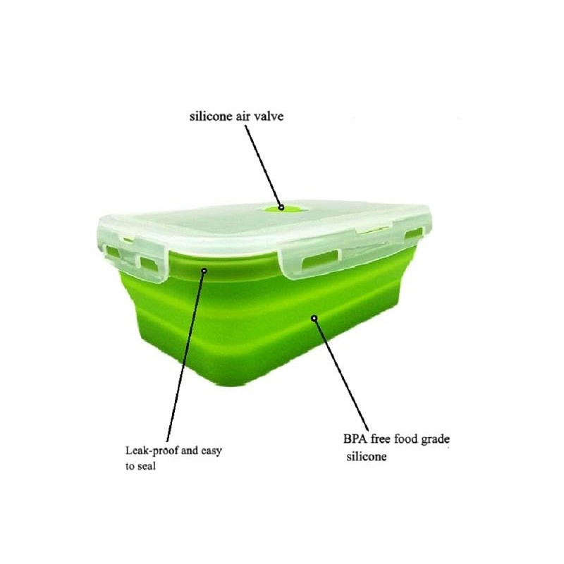 Skyzhura Collapsible Food Storage Containers (green)