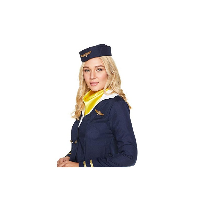 Karnival Costumes Blue Airlines Flight Attendant Women's Costume X-Large 18-20