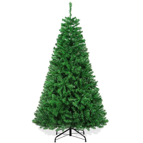RooTrimmer Christmas Tree, 6 FT Artificial Christmas Tree, Unlit Christmas