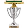 Billiards Trophy, 12" Silver Cup Billiards Pool Table Trophies with Engraving Included, 10 Pack