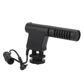 Acouto MovingMic Stereo Camcorder Microphone for Recording - Highly Sensitive Directional Radio - 4m Pickup Distance