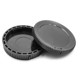 vhbw Lens Cap Set Replacement for Nikon BF-N1, LF-N1 for Camera - Back and Housing Cap - Black