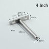 4 Pcs 4Inch Floating Shelf Bracket Heavy Duty Hidden Shelf