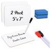 Affrolling 2 Sets Small Whiteboard Dry Erase Boards 5" x7''