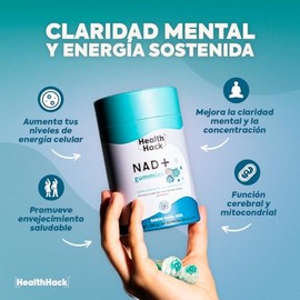 NAD+ Resveratrol Nicotinamida Ribosa 60 Gomitas Sin Azúcar Health Hack