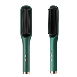 Flintronic Glättbürste, Haarglätterbürste für Damen, 5 Wärmestufen Haarglättungskamm Mit Verbrühungsschutz, Haarglätter Bürste für alle Haartypen, Tragbare Haarbürste für die Reise