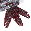 qiipii 5000PCS 4mm Crystal Dark Red Resin Rhinestones for Crafting