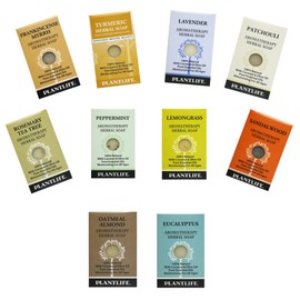 Plantlife Sampler Pack of 10 Bar Soaps - Moisturizing and Soothing Soap for Your Skin - Hand Crafted Using Plant-Based Ingredients - Made in California 1oz Bar