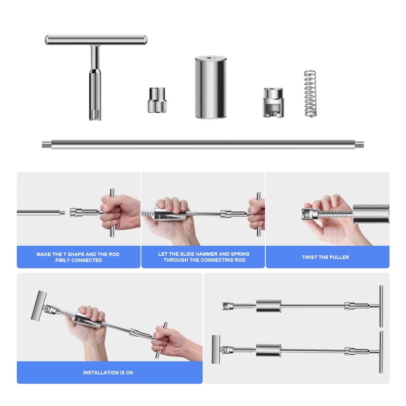 Dent Puller Remover with T bar Upgraded Dent Puller Tabs