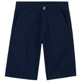 CityComfort Boys Chino Shorts with Adjustable Waist, Breathable Cotton (Navy, 7-8 Years)