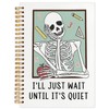Likjad Funny Gothic Teacher Spiral Notebook Journal 5.5x8.3, Back to