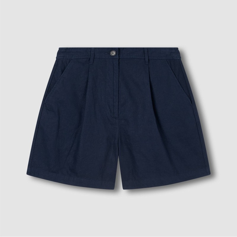 JAJU [JAJU] Soft Linen Blended Half Pants (Choose 1 of