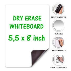 Locker Dry Erase Board Magnetic A5-5.5x8 Locker Whiteboard Magnetic 5x7 Dry Erase Board for Locker Magnet White Boards for Lockers Small Magnetic Whiteboard for Locker 5x7 Mini Whiteboard for Locker
