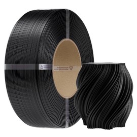 Creality PETG Filament Refill 1.75mm 1KG, No-Spool for Bambu Lab Reusable Spools, 3D Printer Filament High Precision ±0.02mm, Odorless & Moistureproof, Black