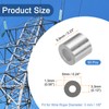 sourcing map Aluminum Wire Rope Stop Sleeve 1/8"(3mm) Crimping Loop