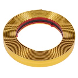 Mobestech Flexible Trim Caulk Strip for Wall and Floor Golden Decorative Corner Molding Easy to Install Wall Protector for Home Decor for Doors and Ceilings