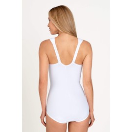 Miss Mary of Sweden Lovely Lace Shaping, Women's Non-Wired Cotton Body White