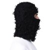CLAPE Men's Distressed Balaclava Yeat Balaclava Fuzzy Ski Mask Windproof