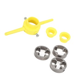 PVC Thread Tool Maker, 1/2" 3/4" 1" NPT Die Set Manual Hand Tool Pipe NPT Round Die Set Pipe Threader Plumbing