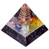Nupuyai Garnet Healing Crystal Pyramid for Protection, Chakra Energy Crystal