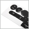 RATCHROLL Car Front Radio Stereo Button Repair Decals Stickers Replacement