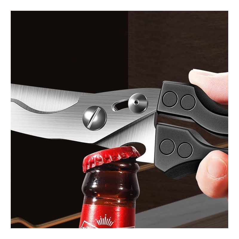 Frafuo Heavy Duty Kitchen Chicken Shears With Anti-Slip Handle &